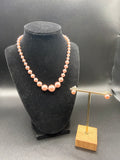 Pink Pearl Necklace Set