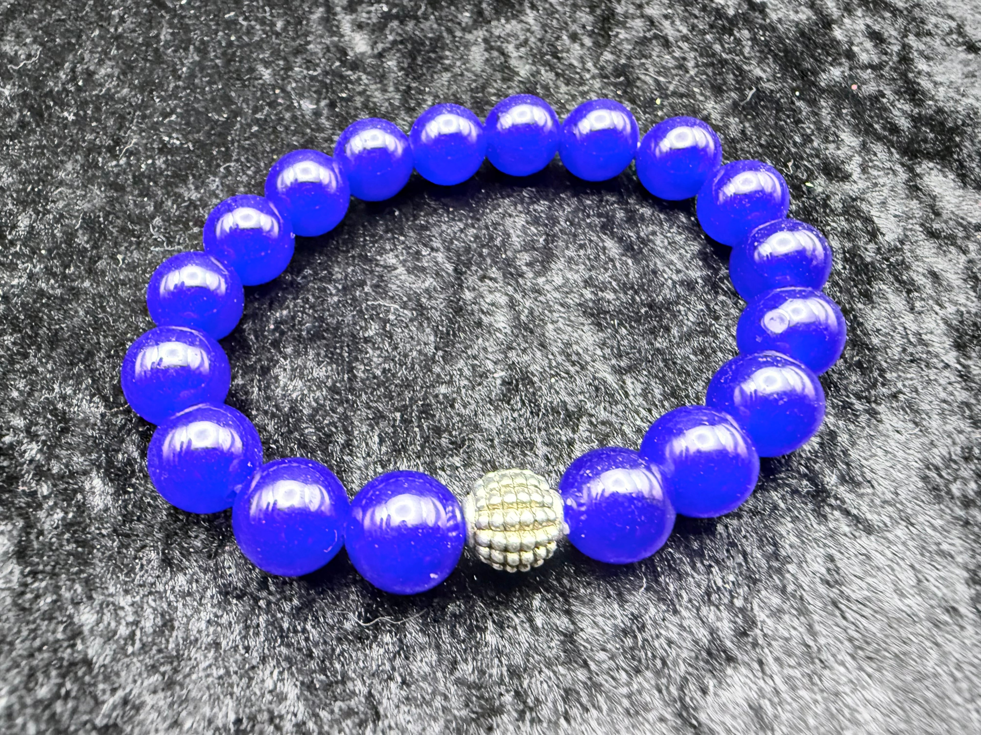 Blue Lapis Beaded Bracelet