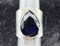 Sterling Iolite Cigar Ring