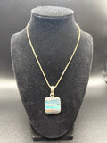 Rainbow Calsilica Charles Albert Necklace