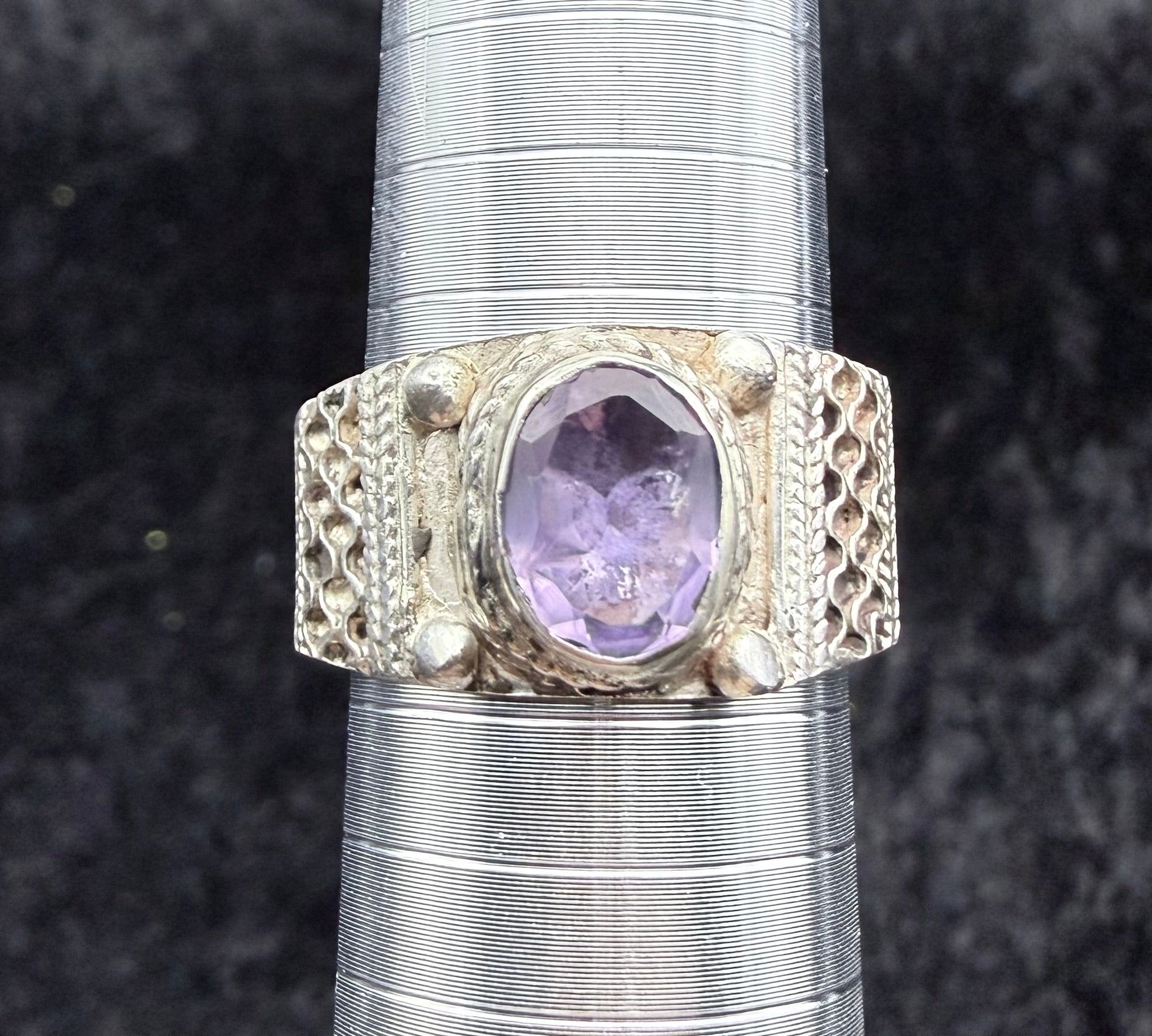 Vintage Amethyst Sterling Ring