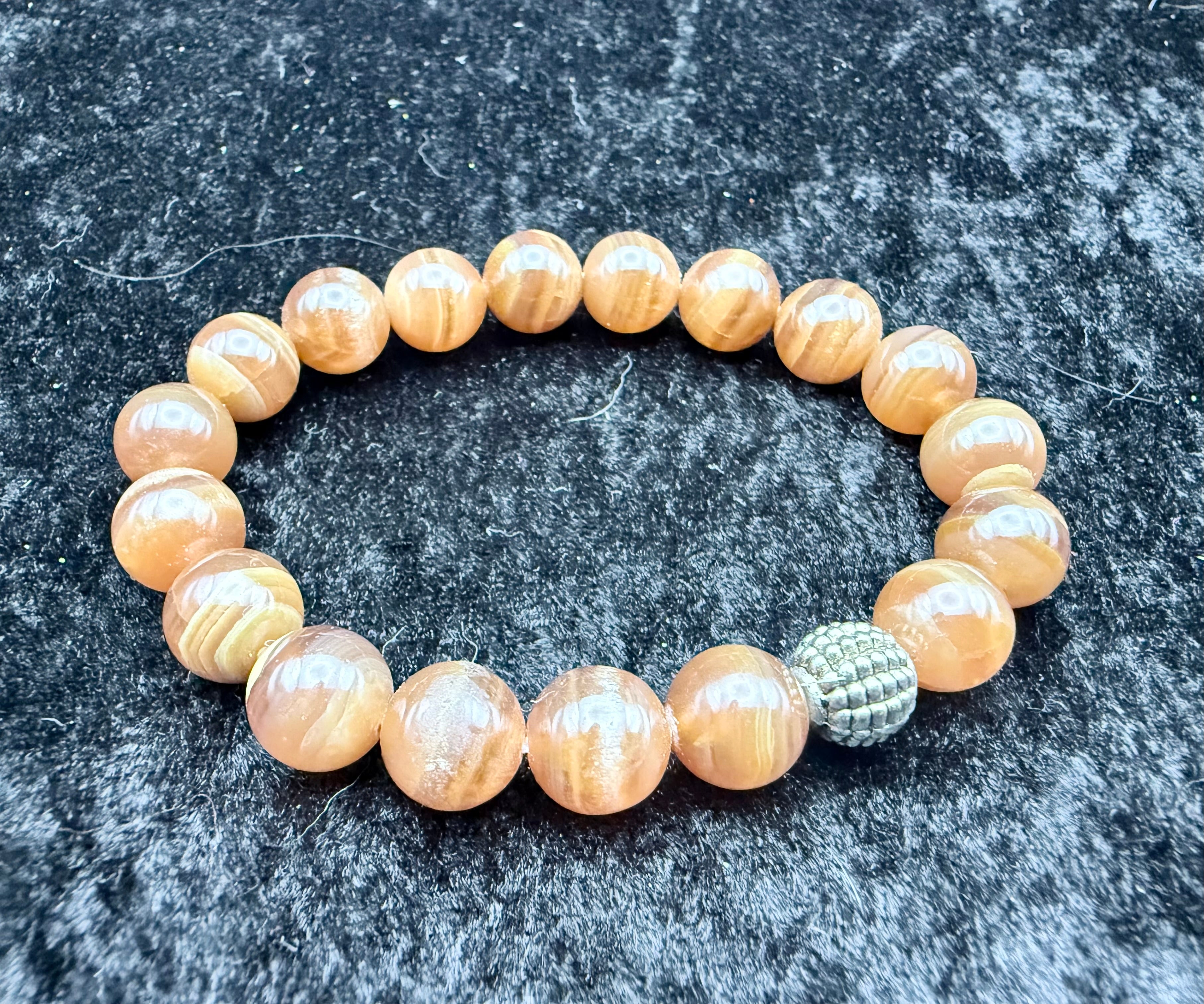 Botswana Agate Beaded Bracelet