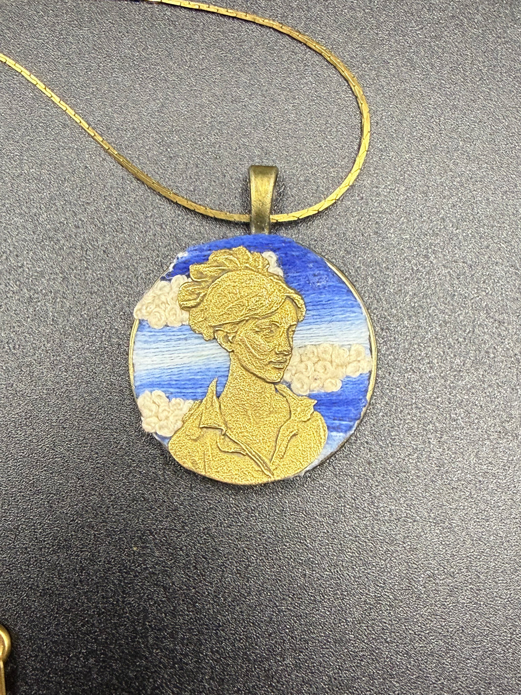 Embroidered Sybil Ludington Pendant