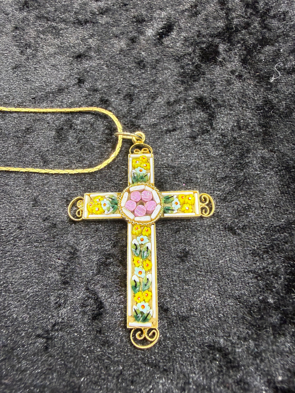 Antique Italian Micro Mosaic Pendant