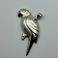 Antique Sterling Parrot Pendant