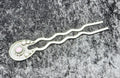 Sterling Amethyst Antique Hair Pin