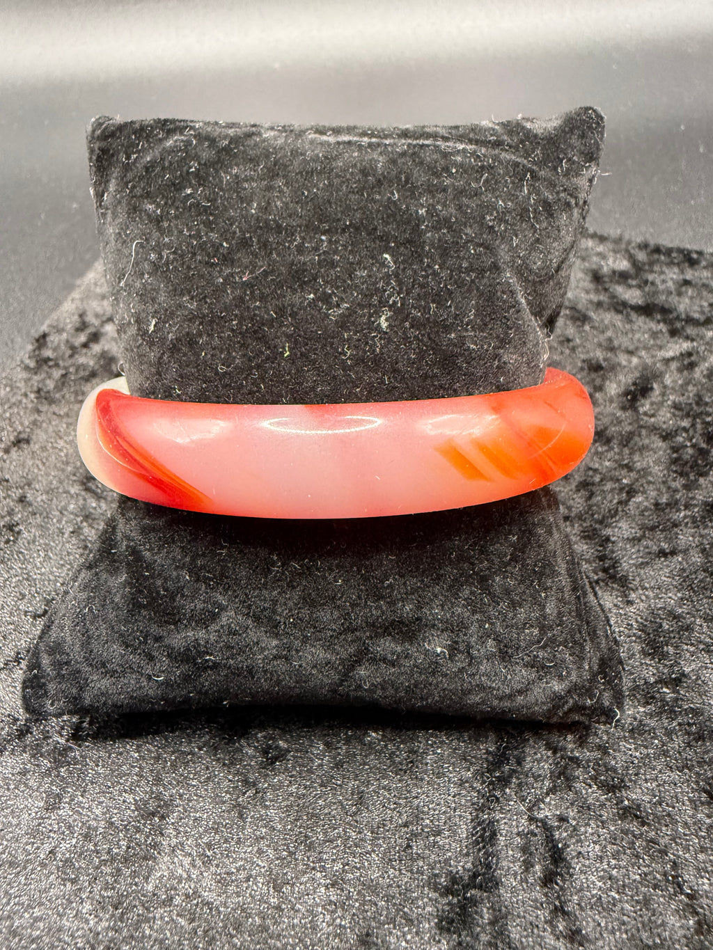 Vintage Red Agate Bangle