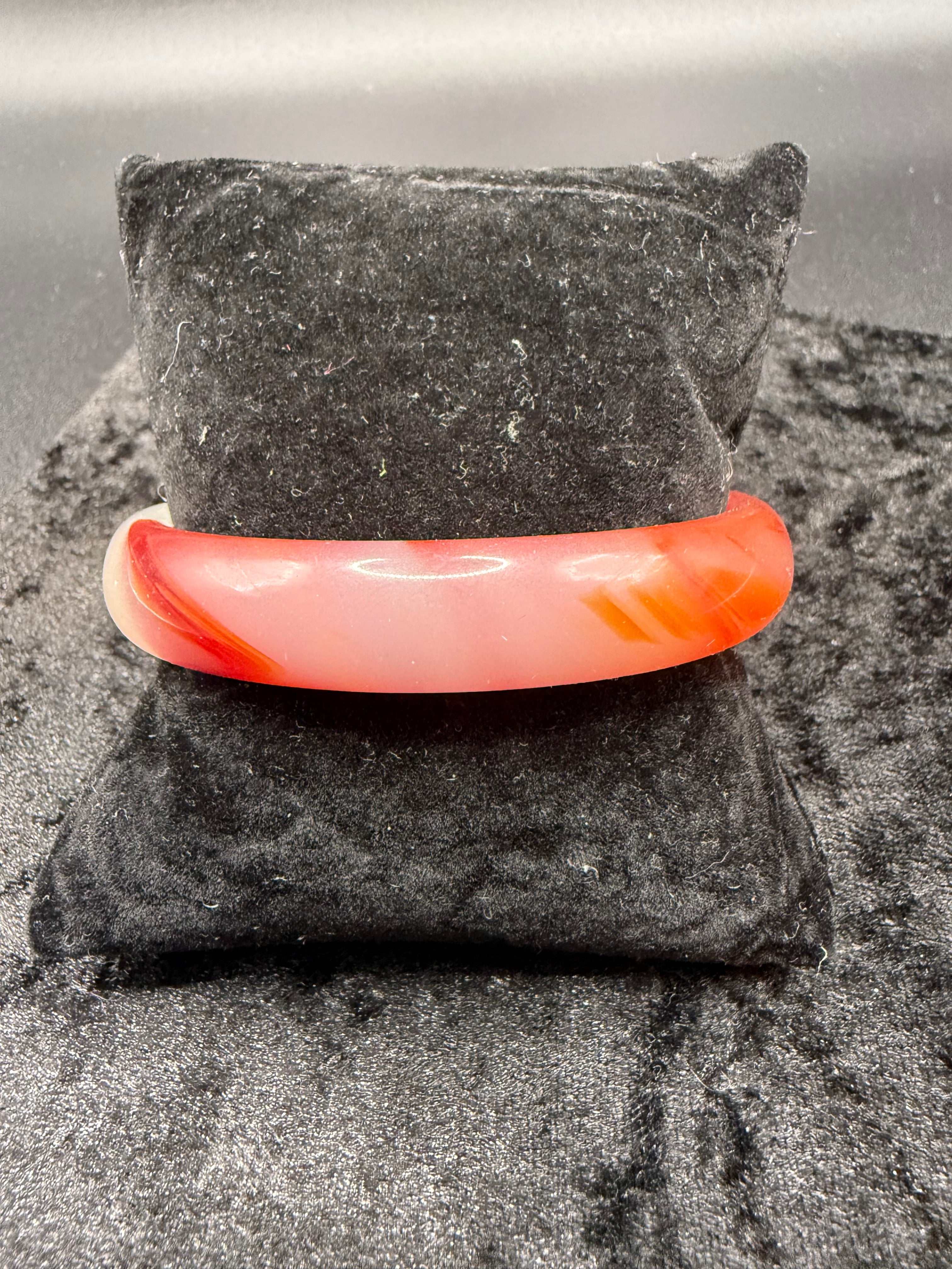 Vintage Red Agate Bangle