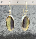 Sterling Dichroic Crystal Earrings