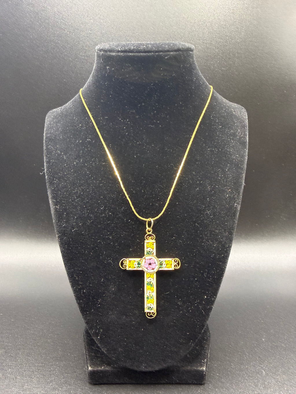 Antique Italian Micro Mosaic Pendant