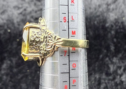 Antique Vermeil Citrine Ring