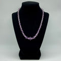Sterling Purple Crystal Necklace