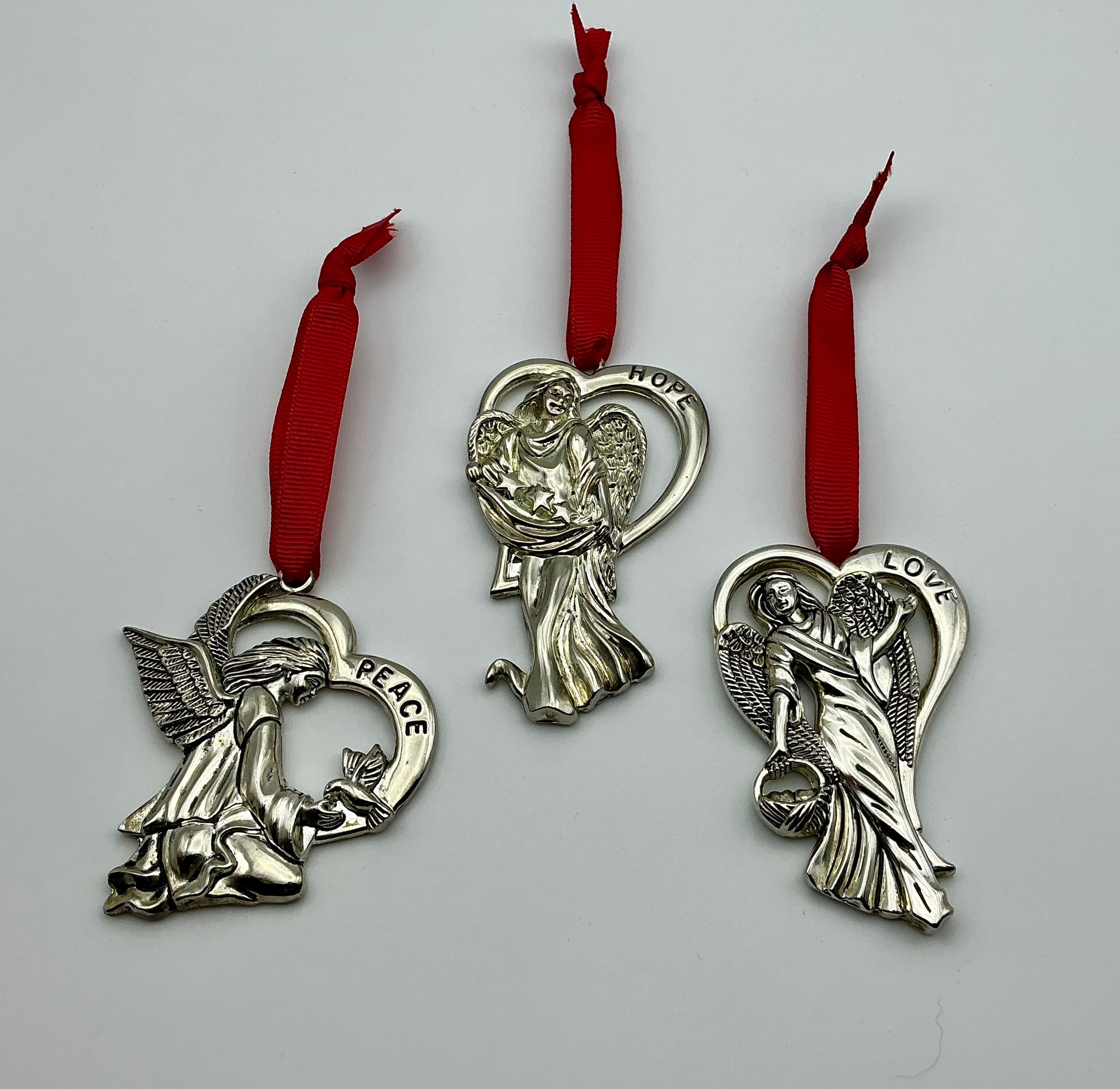 Vintage Gorham Angel Ornament Set