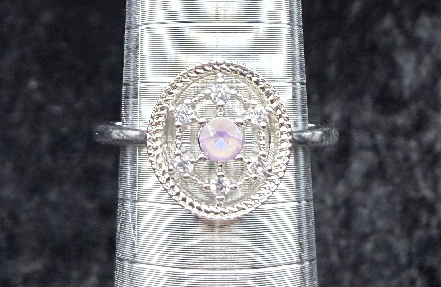 Silver Ships Wheel Ring