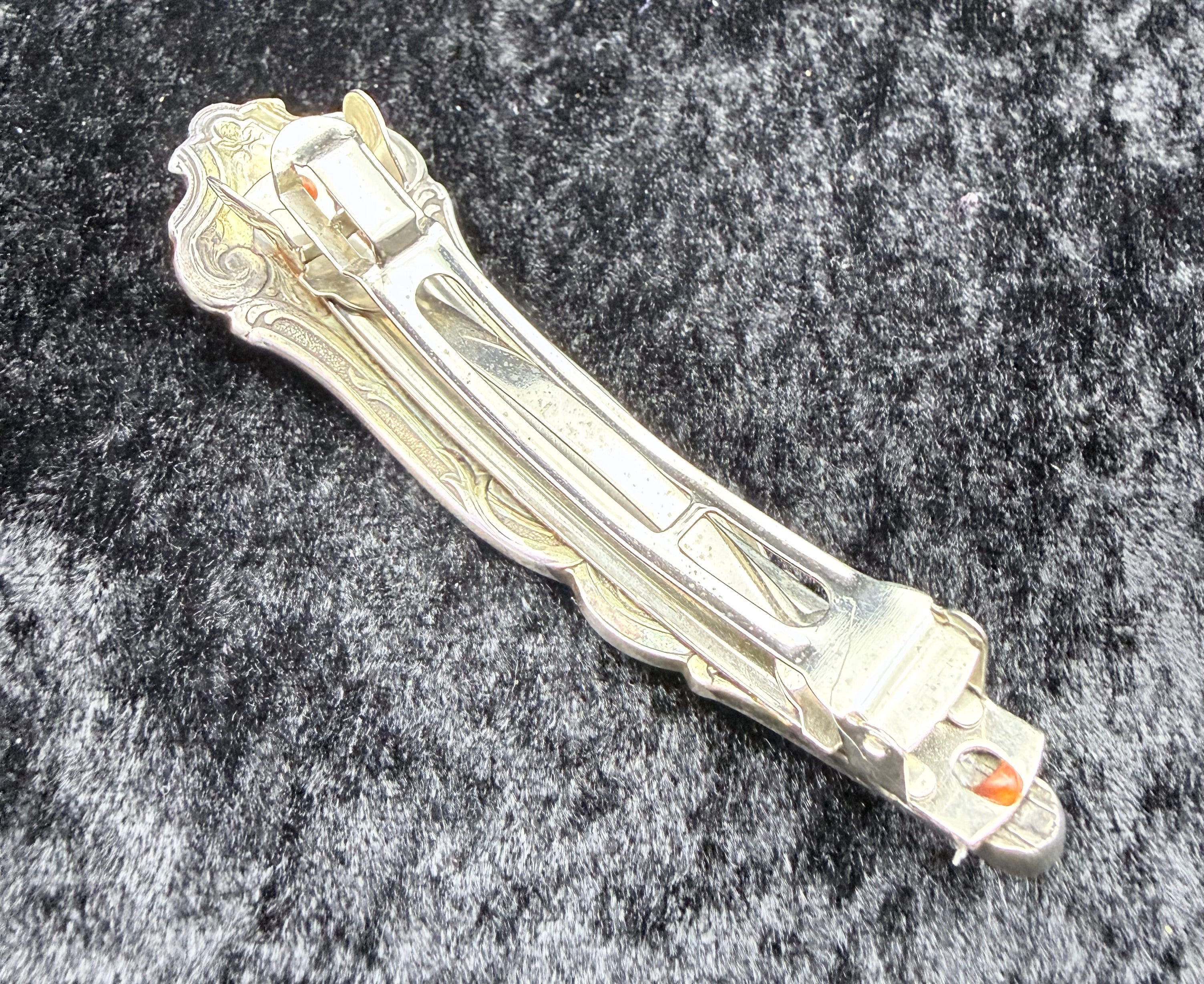 1907 Alhambra Spoon Handle Barrette