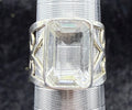 Sterling Blue Crystal Ring