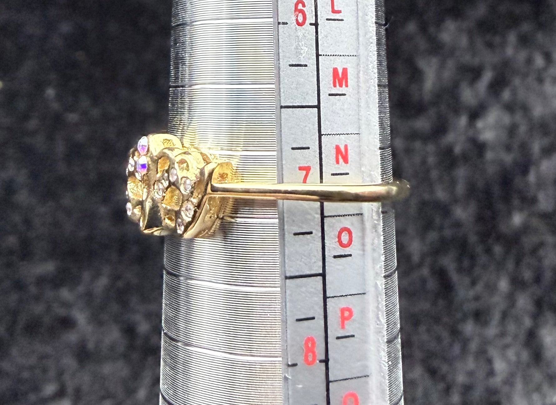 Gold Mask Ring