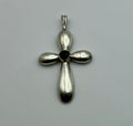 Sterling Onyx Cross Pendant