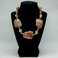 Glass Fire Beaded Necklace
