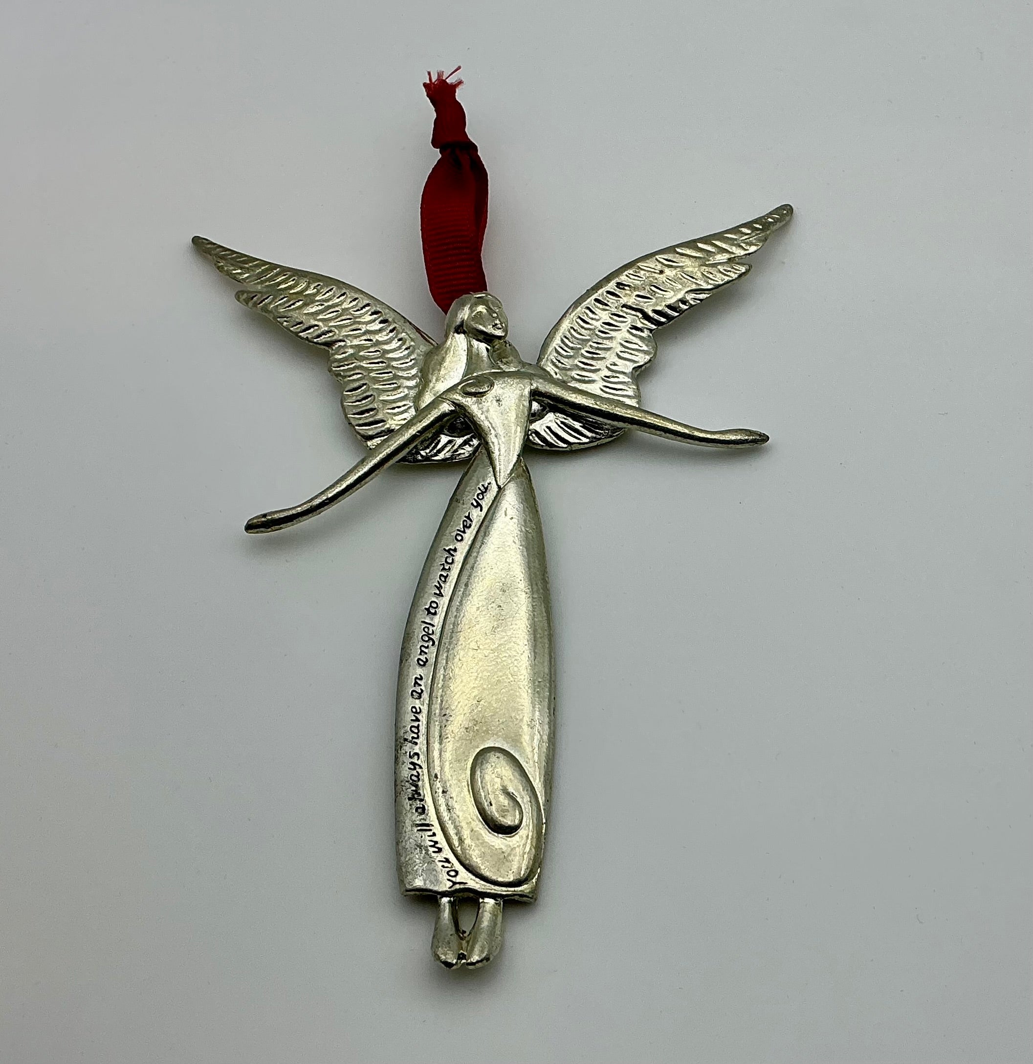 Vintage Silver Angel Ornament