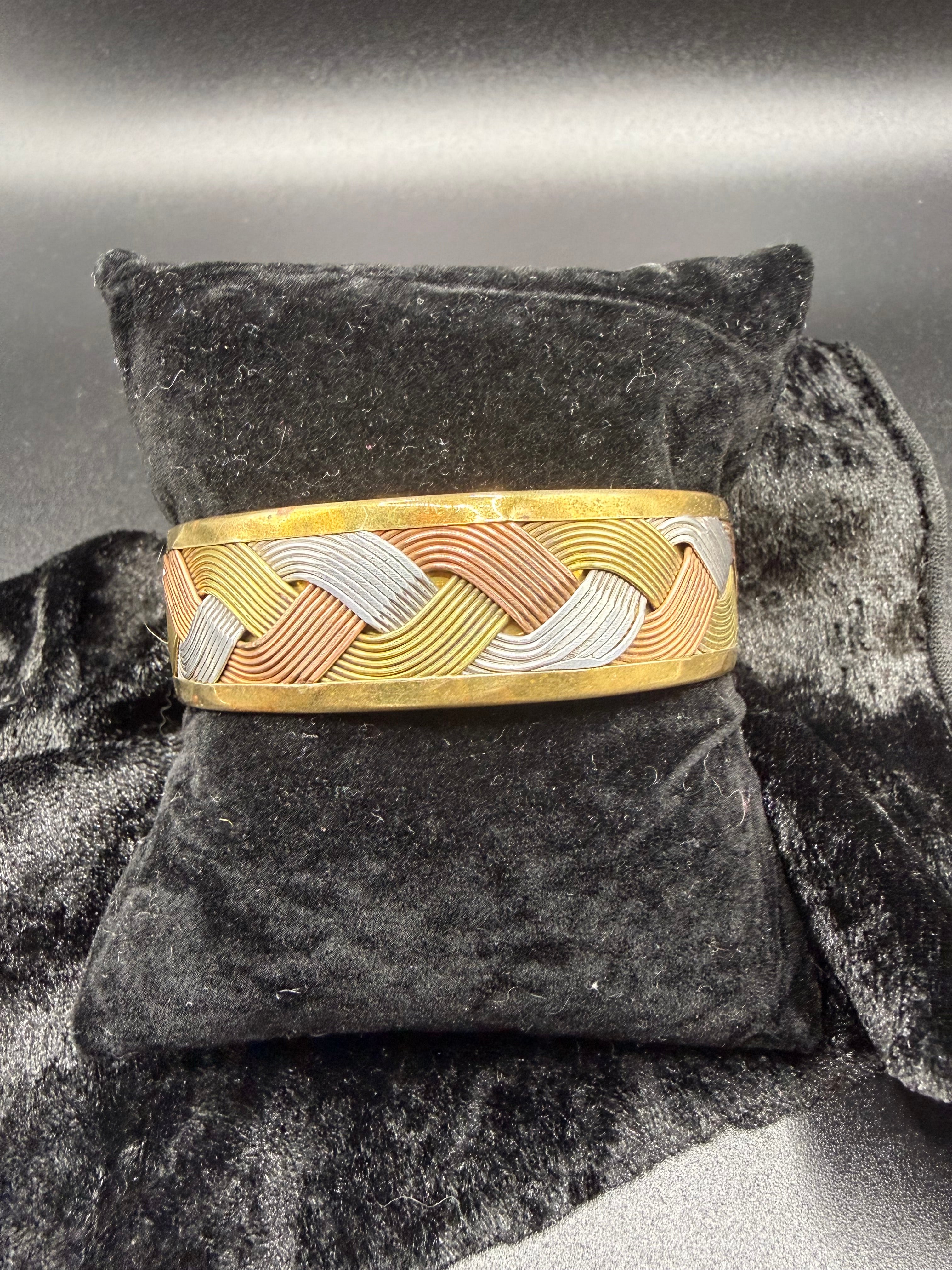 Tricolor Cuff Bracelet