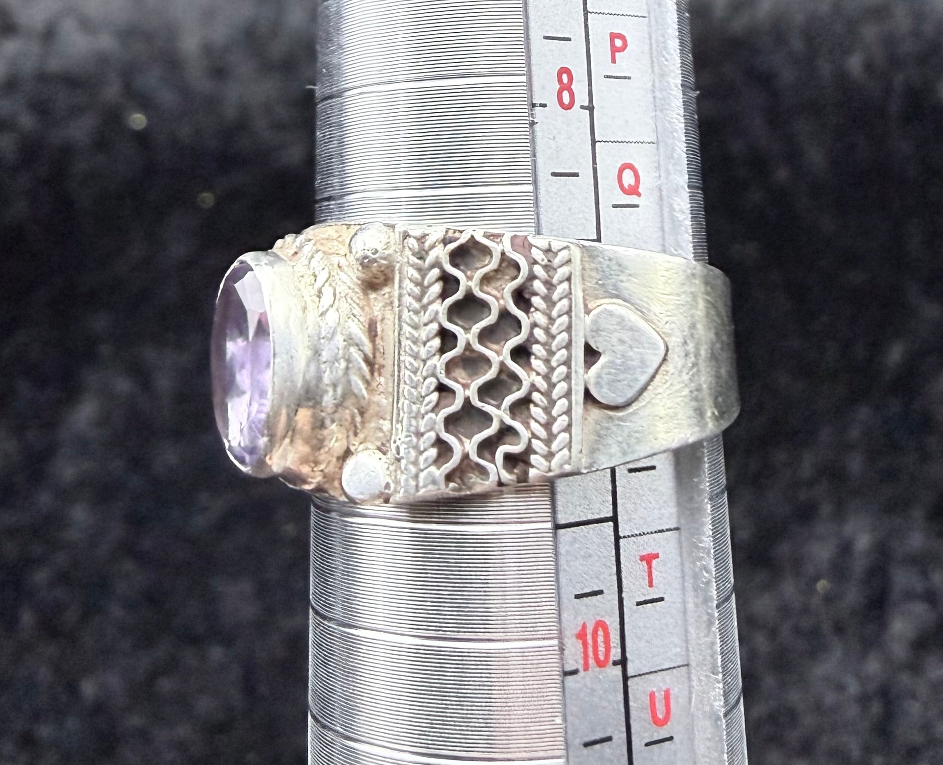 Vintage Amethyst Sterling Ring