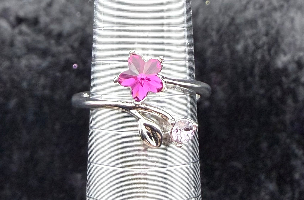 Pink Flower Ring