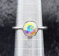 Hexagon Holographic Ring