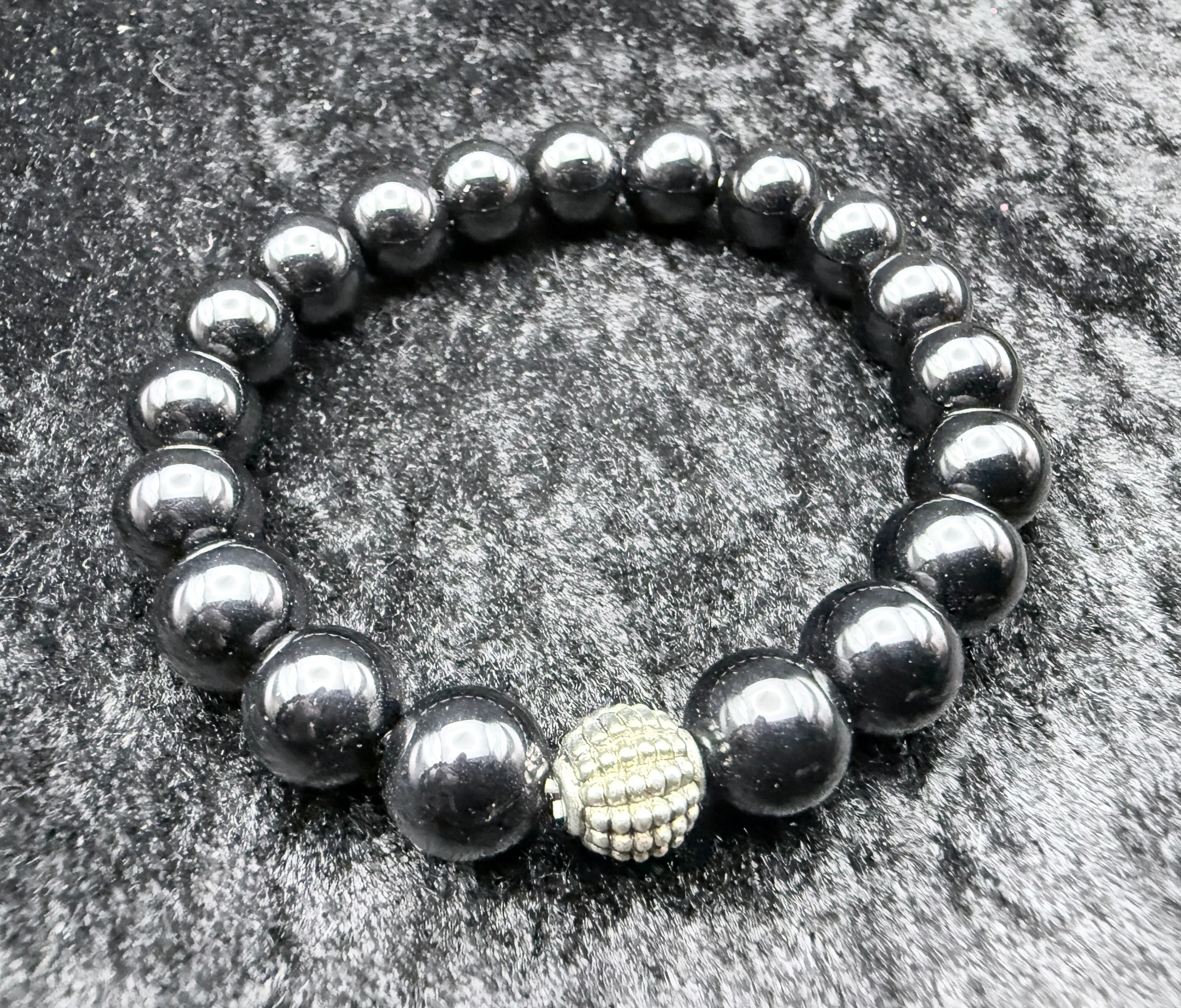 Black Onyx Beaded Bracelet