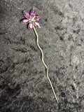 Purple Flower Hair Pin