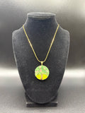 Embroidered Tree Pendant