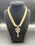 Vintage Art Deco Style Multistrand Pearl Necklace