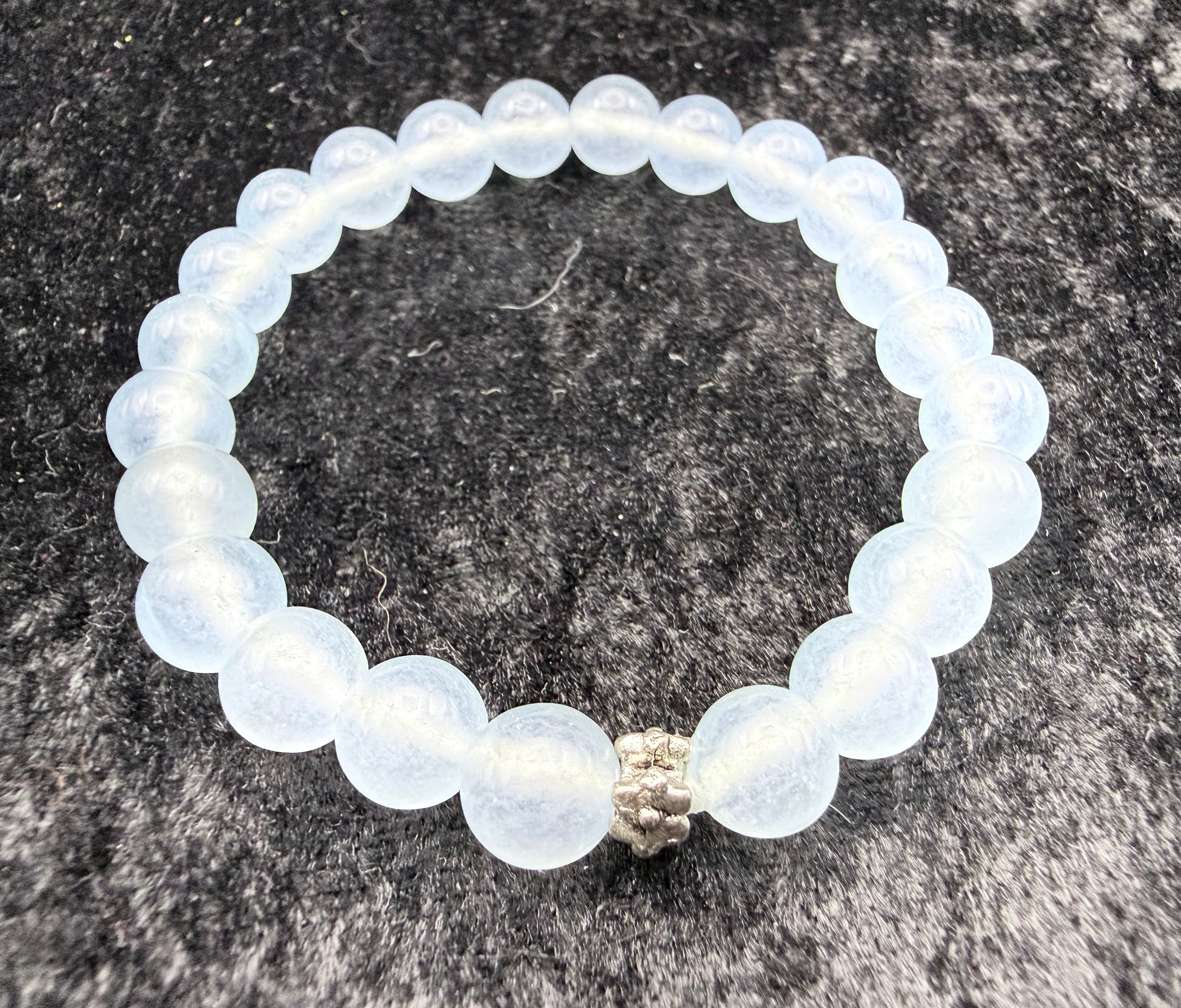 Small Celestite Beaded Bracelet