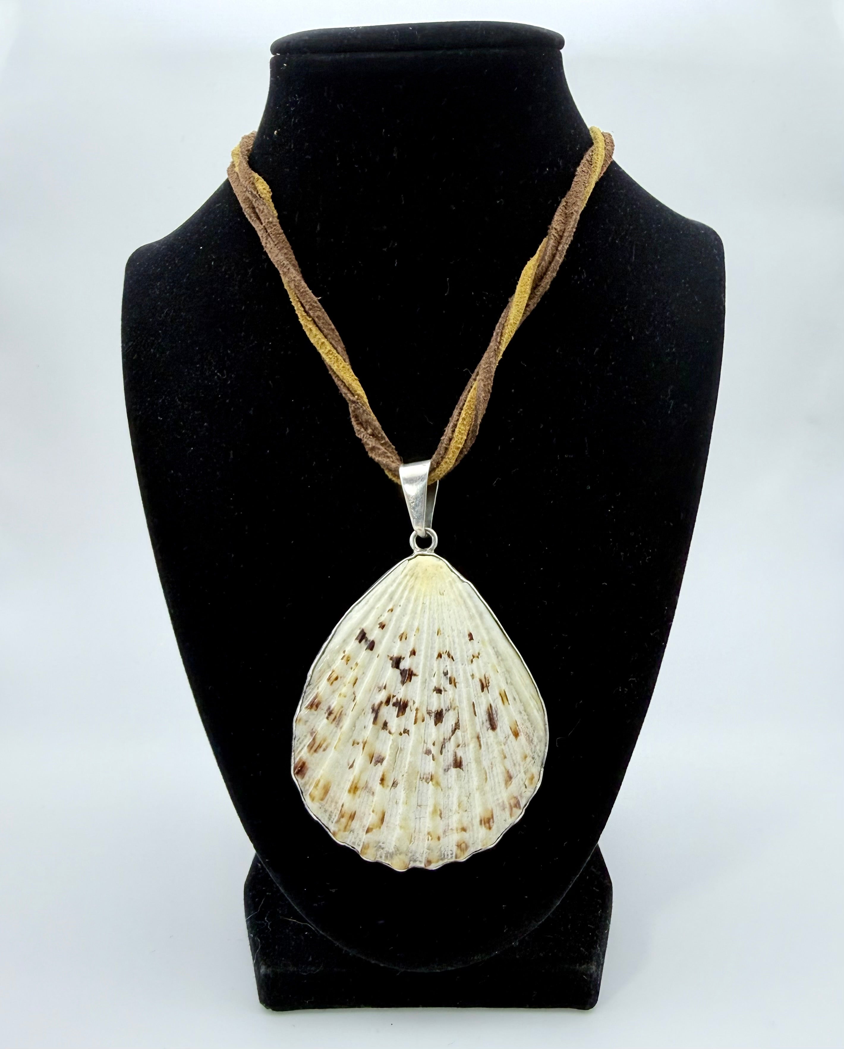Sterling Scallop Shell Necklace