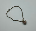Brighton Heart Charm on Sterling Chain Bracelet