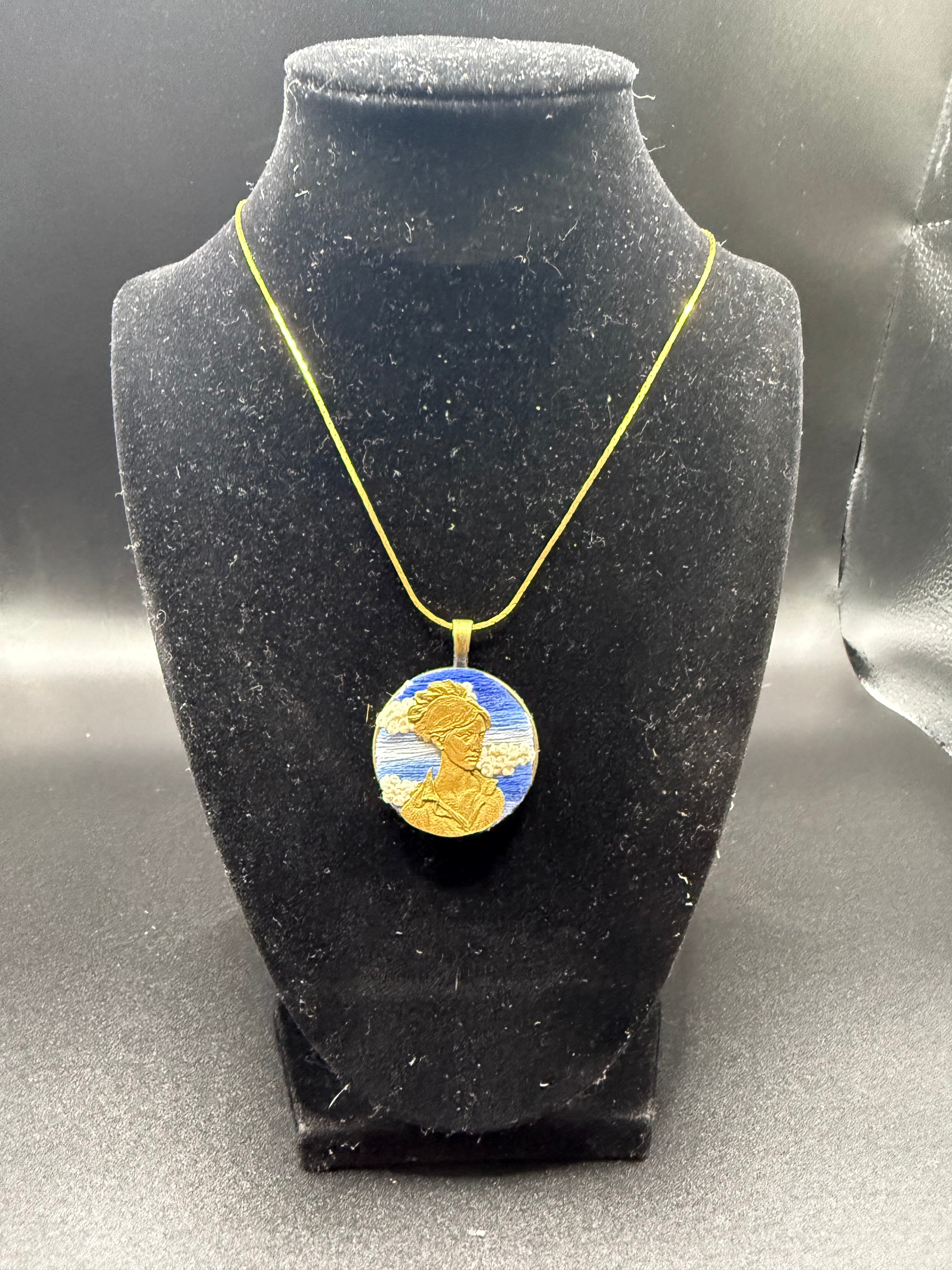 Embroidered Sybil Ludington Pendant