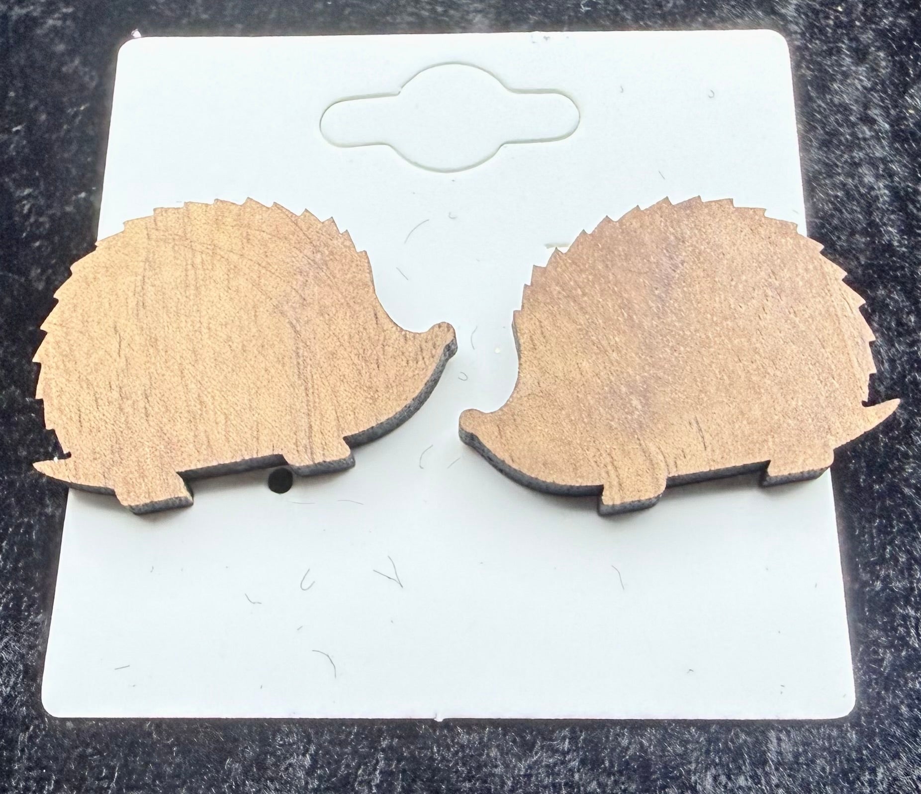 Hedgehog Post Earrings