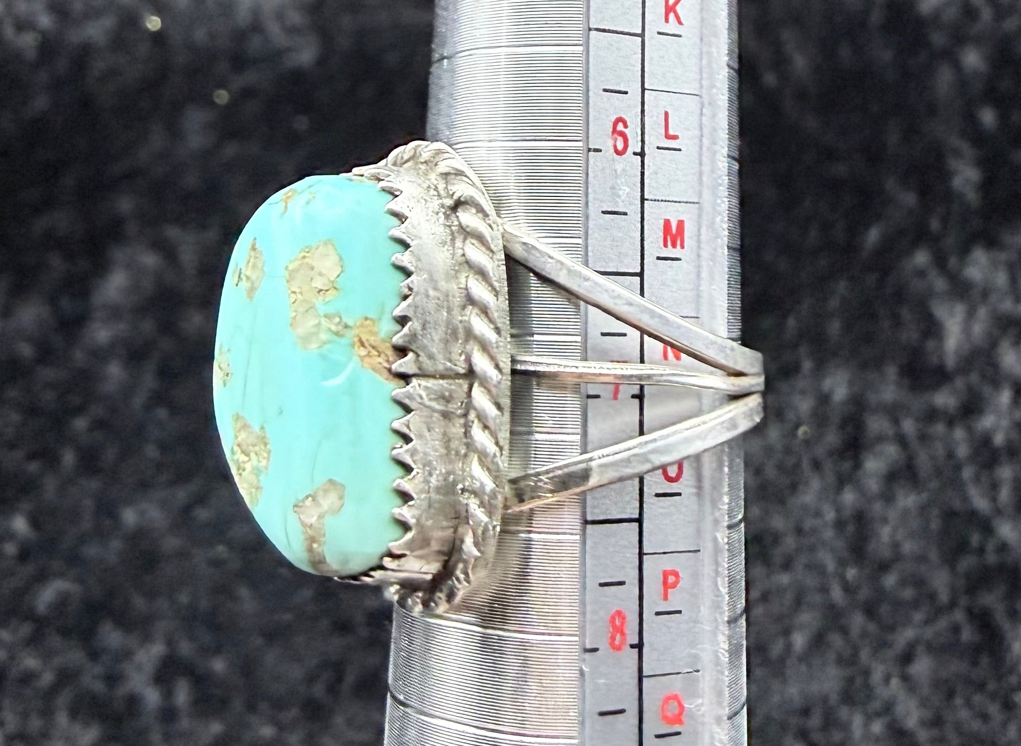 Native Sterling Turquoise Ring