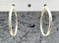 Round Sterling Hoops