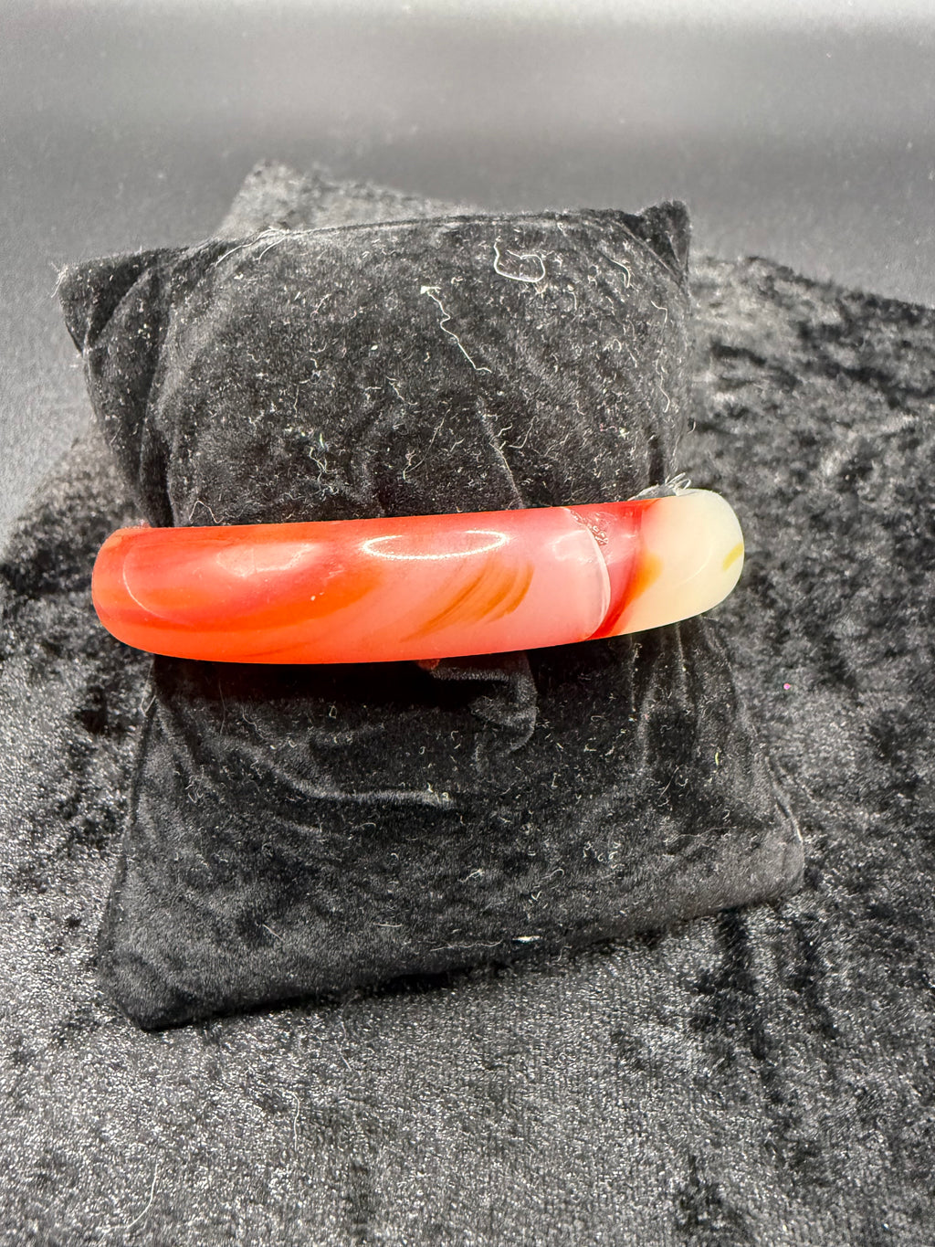 Vintage Red Agate Bangle
