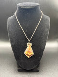 Native Crazy Lace Agate Sterling Necklace