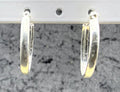 Sterling Oval Hoop Earrings
