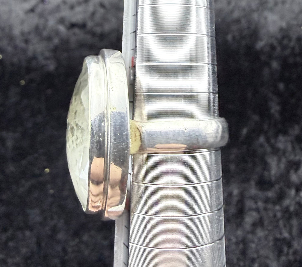Sterling Clear Crystal Ring