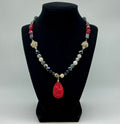 Carved Ox Beaded Necklace