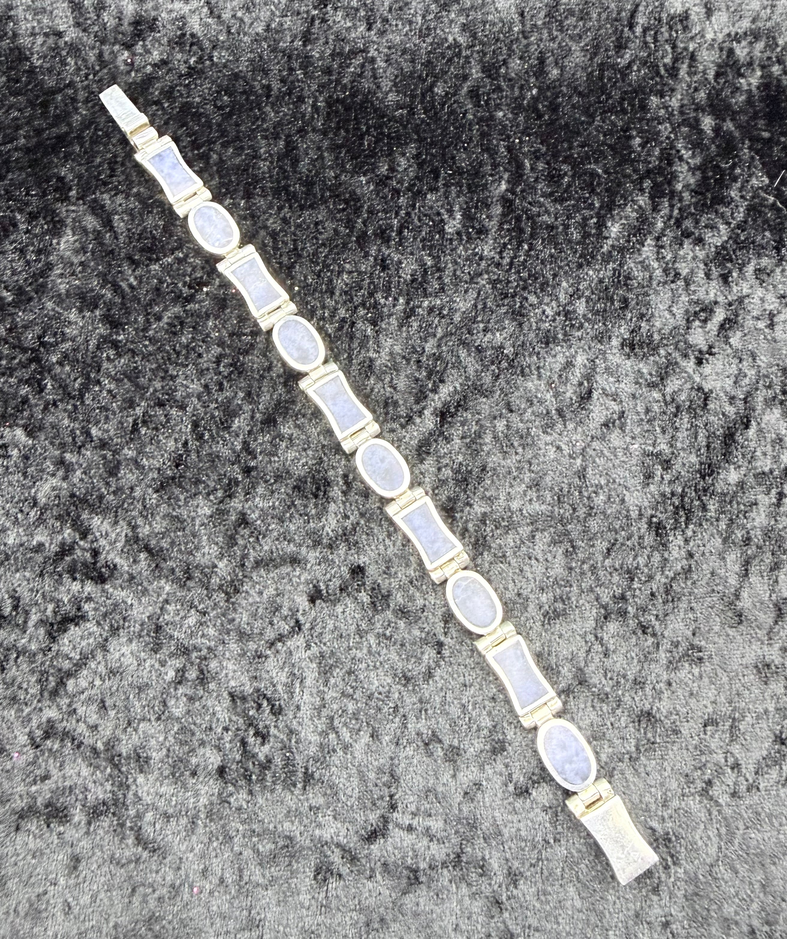Vintage Sterling Sodalite Bracelet