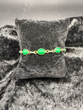 Gold Green Onyx Bracelet