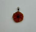 Red Aventurine and Onyx Pendant
