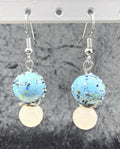 Glass and Rose Quartz Stacked Earrings