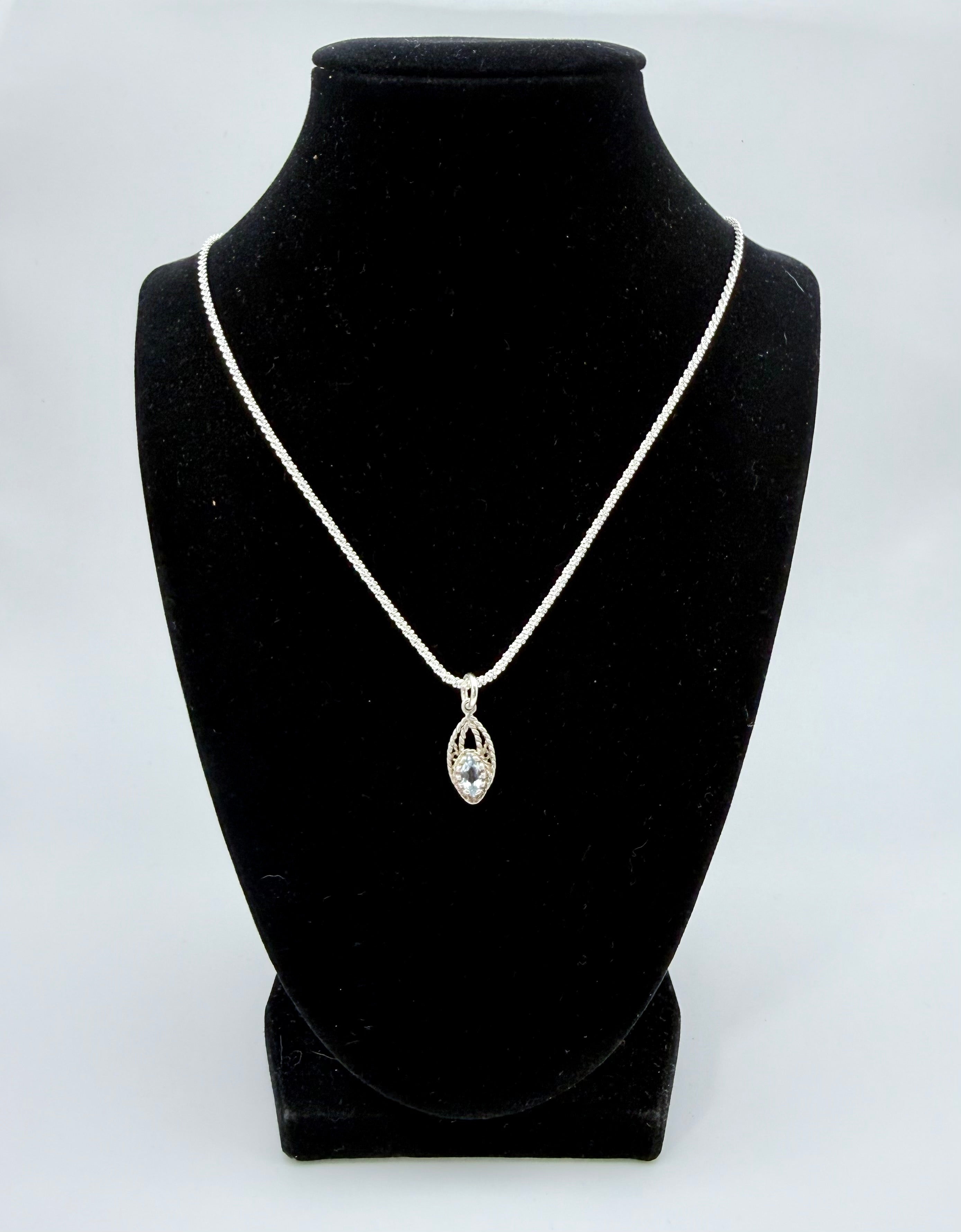 Vintage Avon Blue CZ