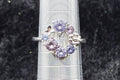 Butterfly and Crystal Ring